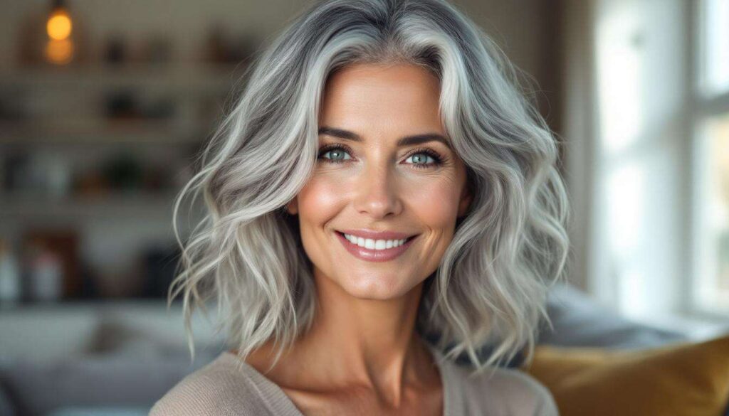 Zo behoudt grijs haar zijn glans zonder chemische verf
